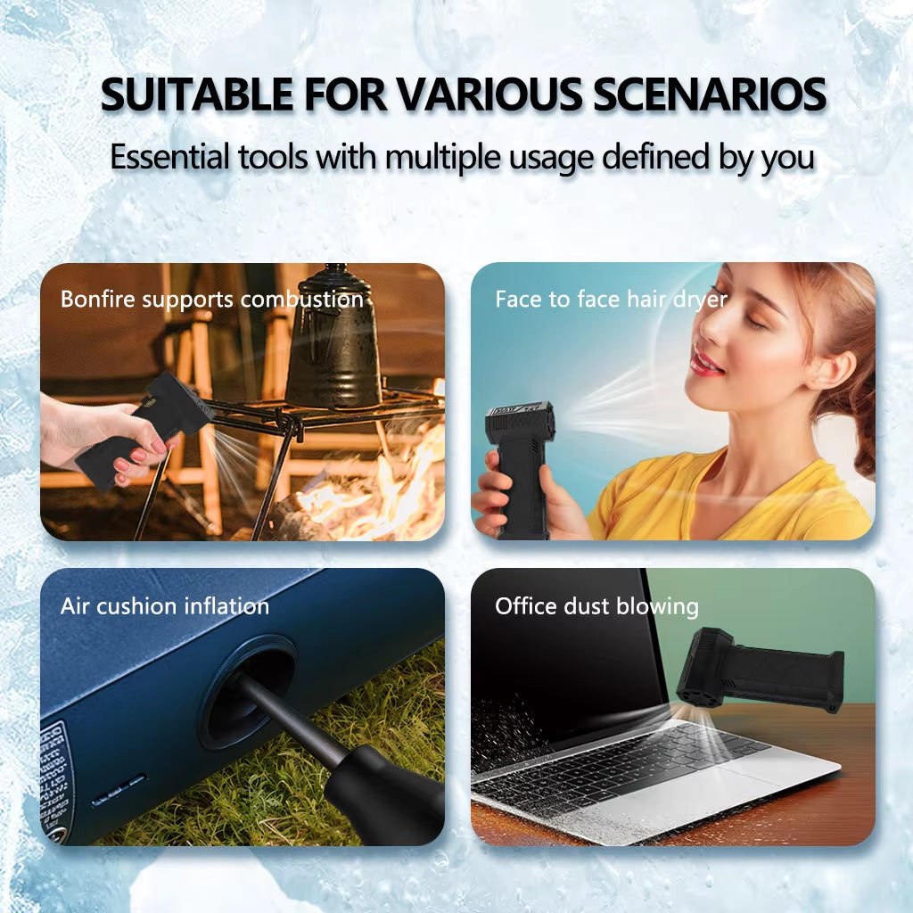 JANGKLIFE130000RPM Wind Speed Turbo Jet Fan Turbo Fan Powerful Air Blower Industrial Duct Fan Brushless Motor Car Electric Dryer